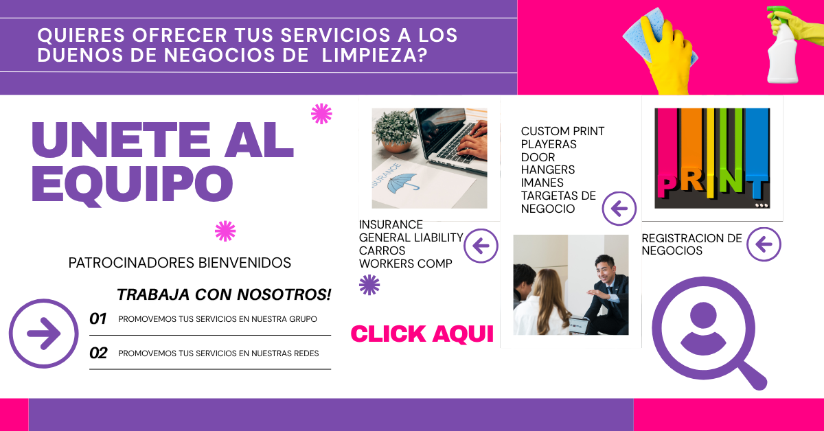 Patrocinadores Limpieza con carolina 